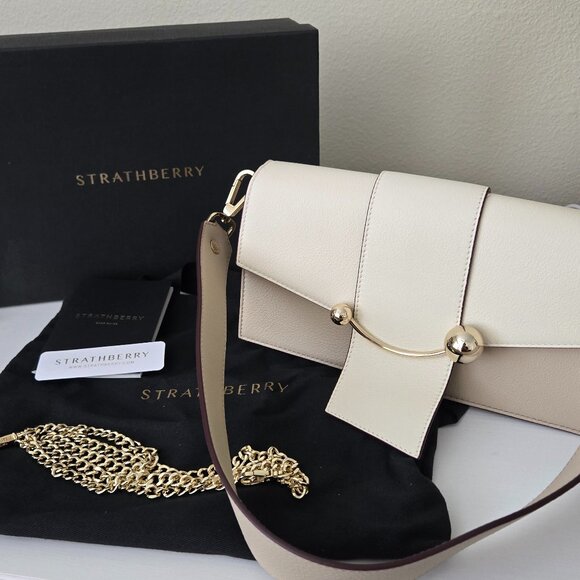 Strathberry Mini Crescent Oat/Vanilla - Picture 1 of 14